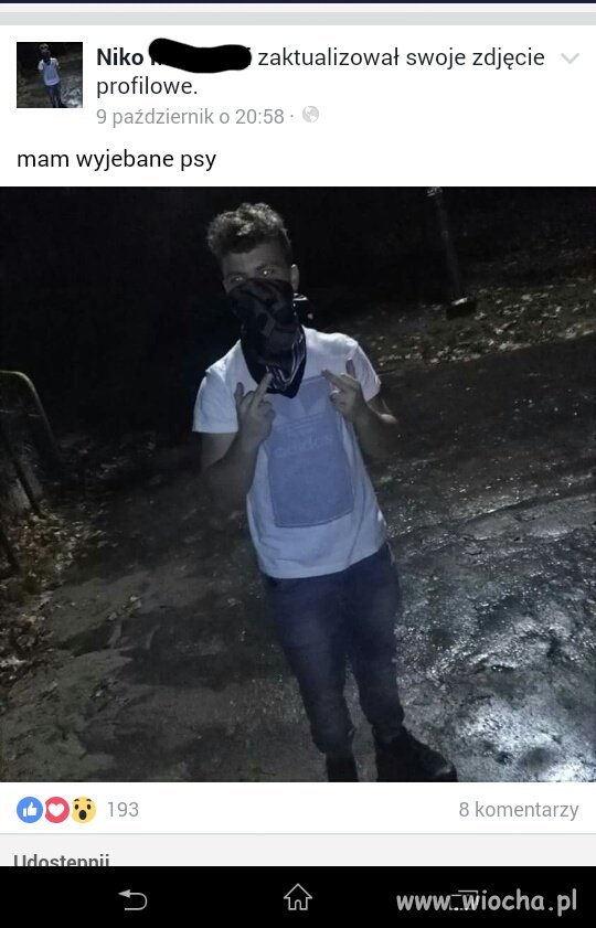 Ma 14 lat i wyje**ne na świat...Gimba na Facebooku