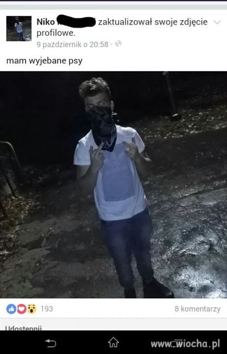 Ma 14 lat i wyje**ne na świat...Gimba na Facebooku