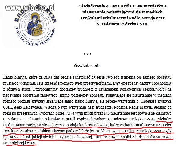 Oświadczenie