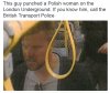 Uderzył Polke za to że jest Polką.