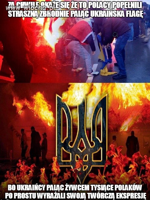 Nie podoba mi się palenie flag 