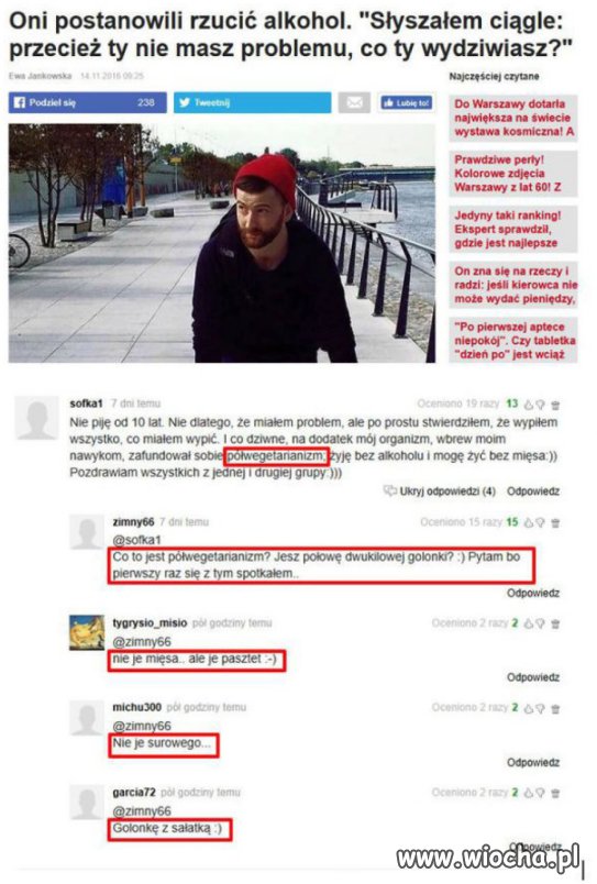 Półwegetarianin.