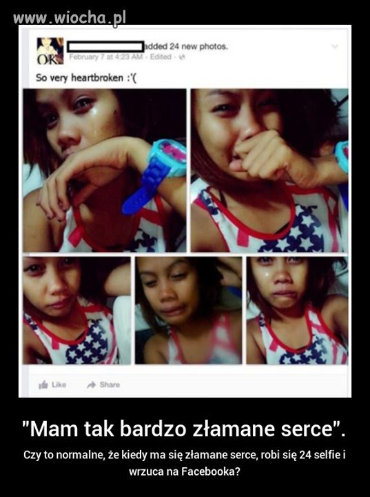 Mam tak bardzo złamane serce 