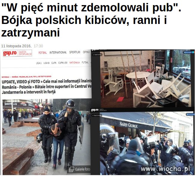 Polscy kibice w Bukareszcie