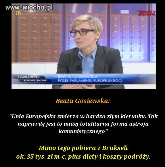 Unia be, ale kasa cacy
