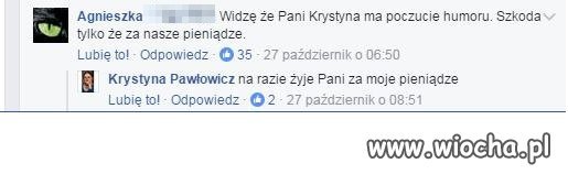 Krystyna jak napisze, to napisze 