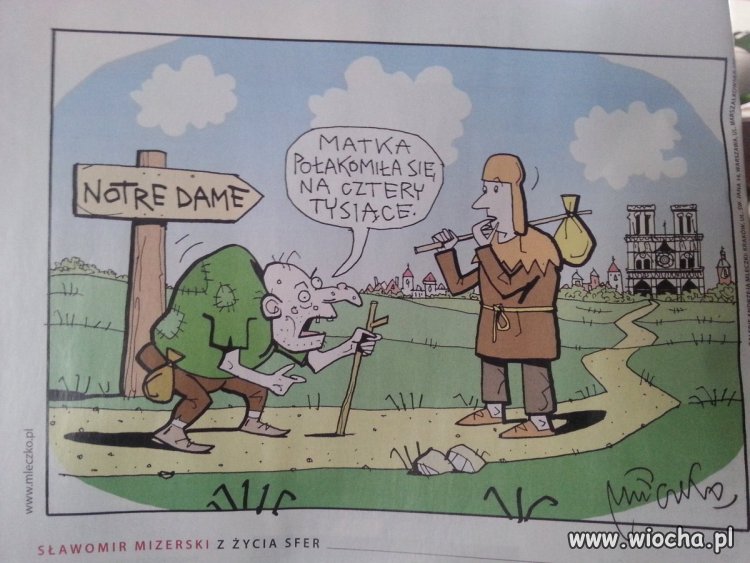 Haniebny rysunek w polityka. 