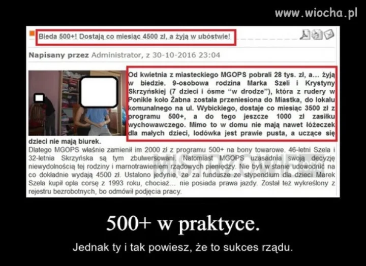 Jakiś PiSowski czub wstawił kawałek tego mema