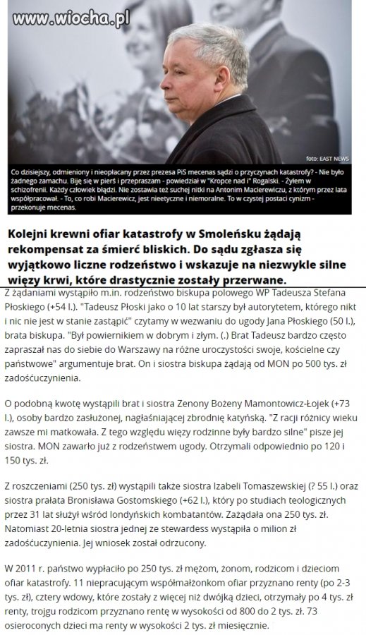 Tych kilkaset osób więcej żąda
