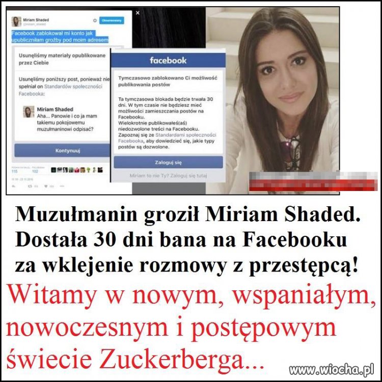 Wolność słowa na Facebooku...