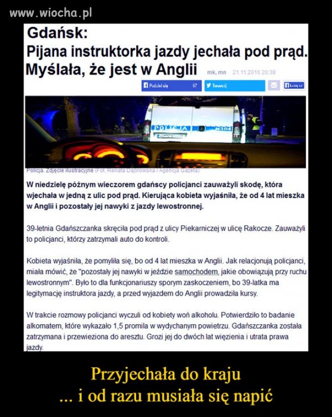 Myślała, że jest w Anglii