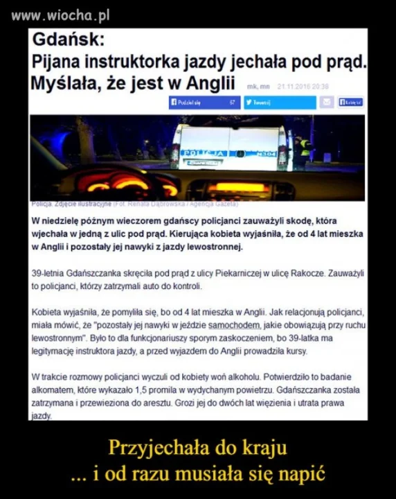 Myślała, że jest w Anglii