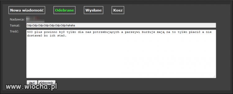 Typowy wyobrca pisu
