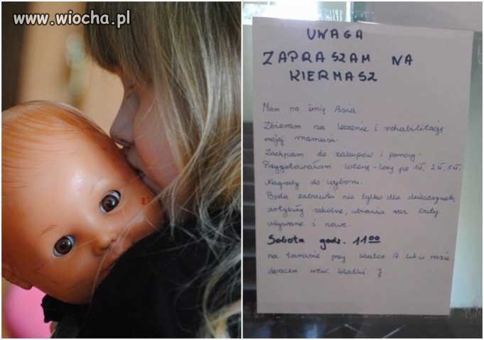 9-latka zorganizowała zbiórkę dla chorej matki,