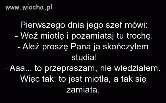 Facet po studiach 