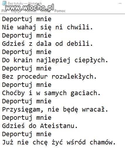 Beata Mateusiak-Pielucha (PiS) chce Cię deportować