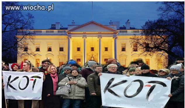 Pod białym domem już gromadza się tłumy w ...