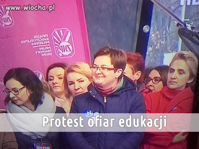 Protest ofiar edukacji