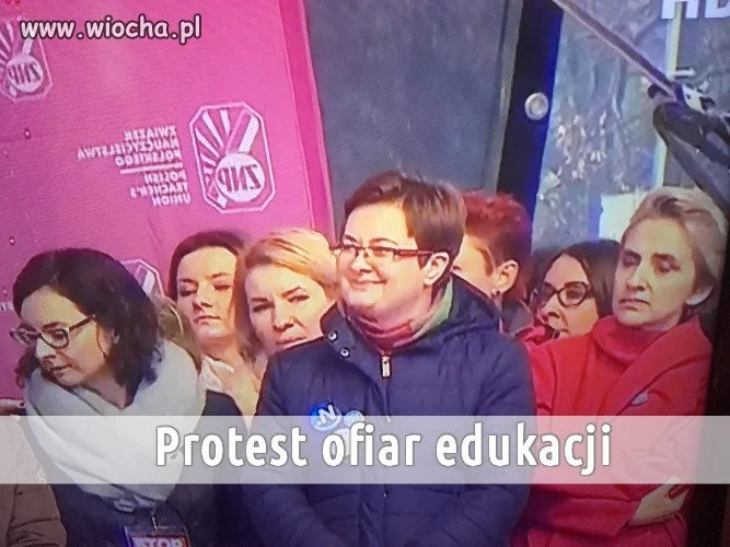 Protest ofiar edukacji