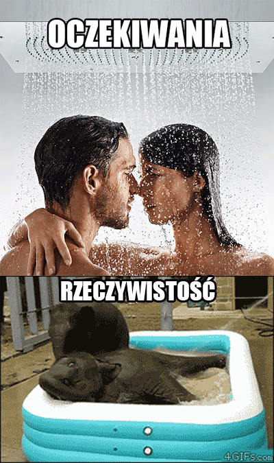 Wspólna kąpiel: oczekiwania vs rzeczywistość