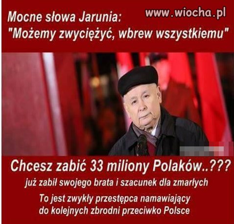 Z kim on chce walczyć?
