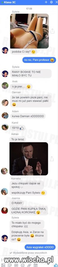 Zdjęcie od pani profesor.