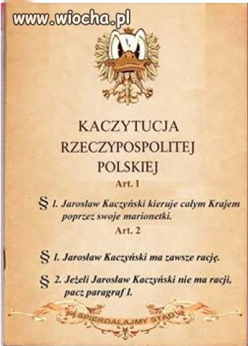 Konstytucja na jednej karcie