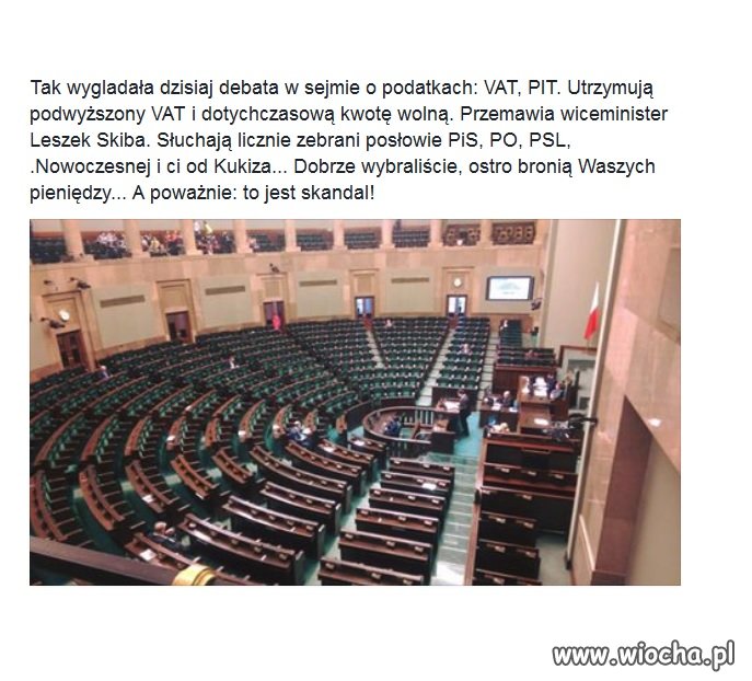 Tak wygląda debata o podatkach VAT i PIT