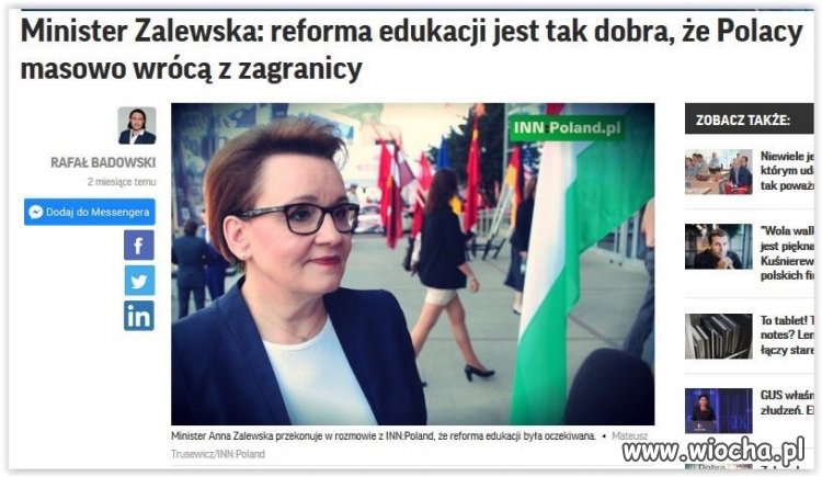 Z cyklu złote myśli Pani Zalewskiej