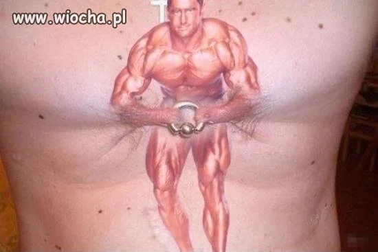 Śliczny tatuaż, aż boli od samego patrzenia