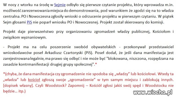 Jak PiS dba o wolność obywateli