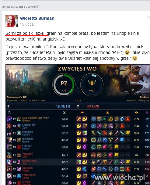 Wstydzi się polskiego języka
