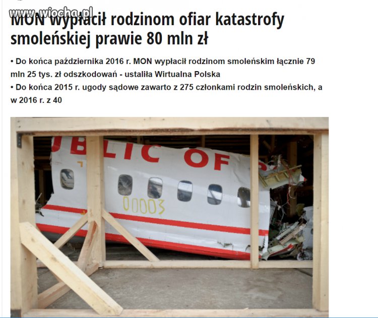 Ile będą jeszcze doić za Smoleńsk ?