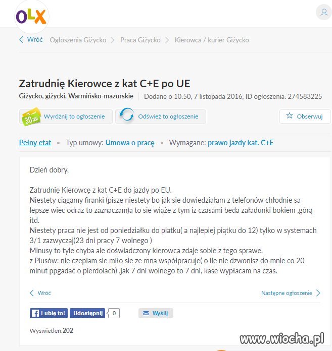 Ogłoszenie idealne
