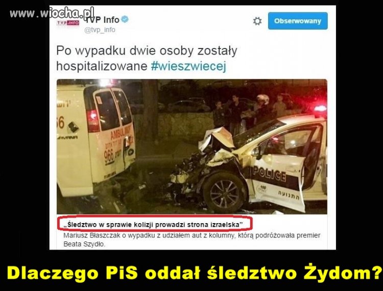 Wypadek konwoju Szydło