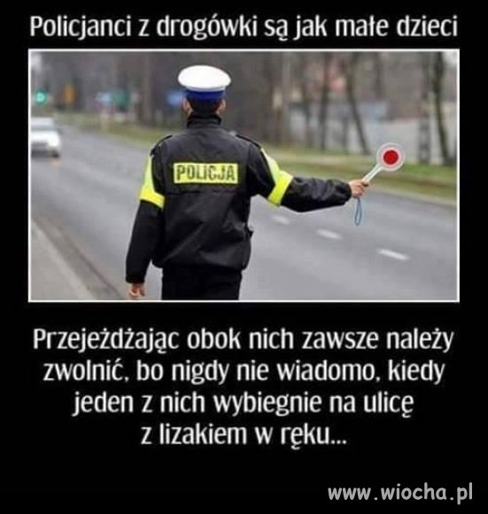 Policjanci jak dzieci.