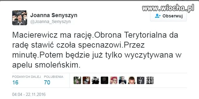 Skwitowała