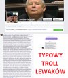 Typowy troll lewaków.