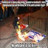 Płacz Ukraińców bo spalono ich flagę 