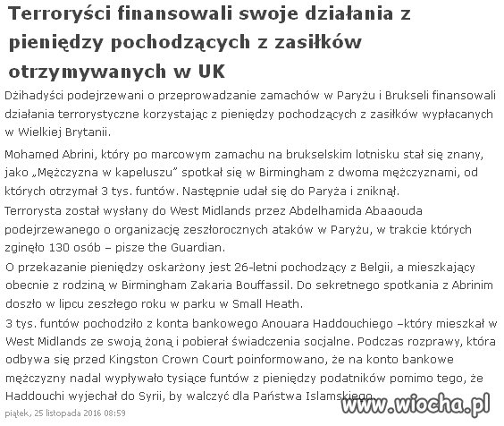 Niektórzy za zasiłek kupują chleb...
