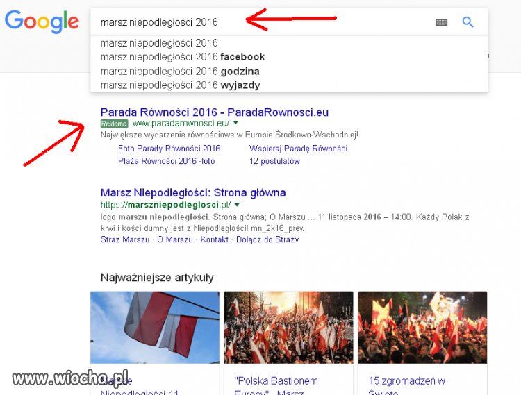 Wyniki wyszukiwarki