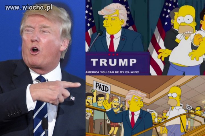 "Simpsonowie" przewidzieli zwycięstwo Trumpa 