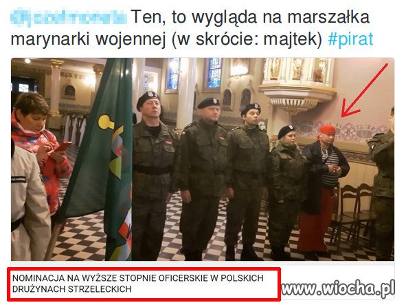 Kosciół, pirat i awanse oficerskie
