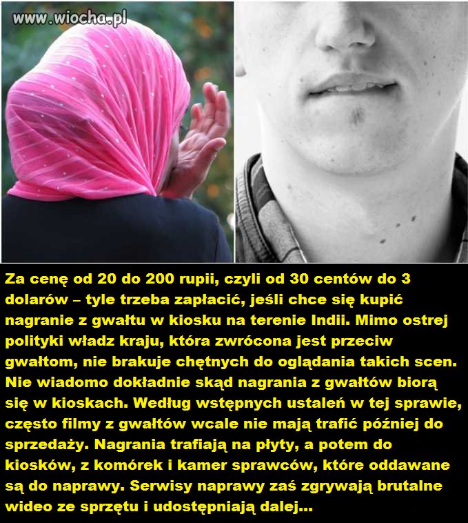 Indie - W kioskach sprzedają nagrania z gwałtów.