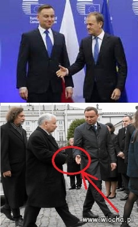 PAD udawał wielkiego  Kozaka i nie umiał podać ręki...