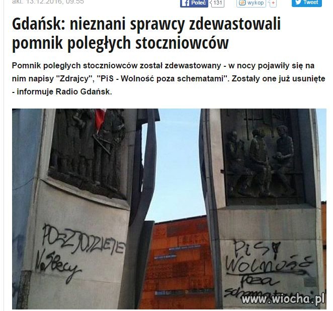 Bydło, znów prowokuje