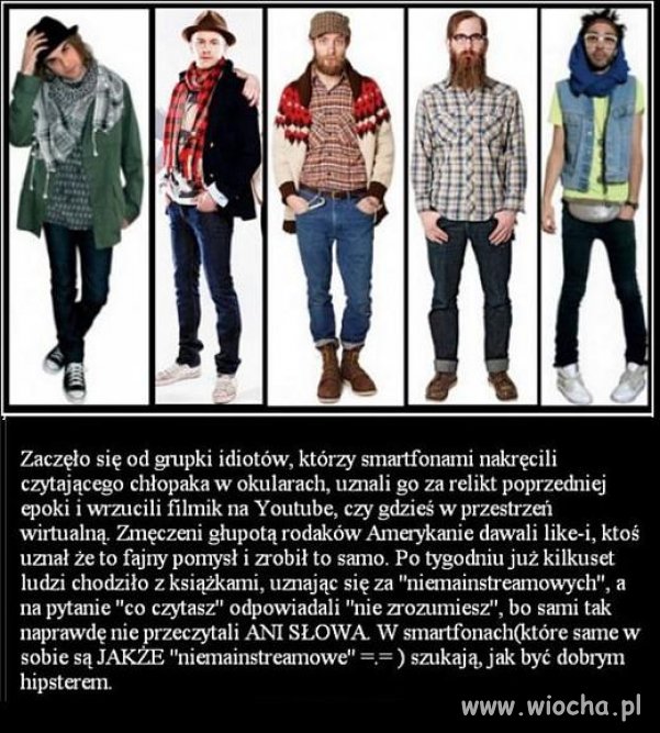 Hipokryzja hipsterów.