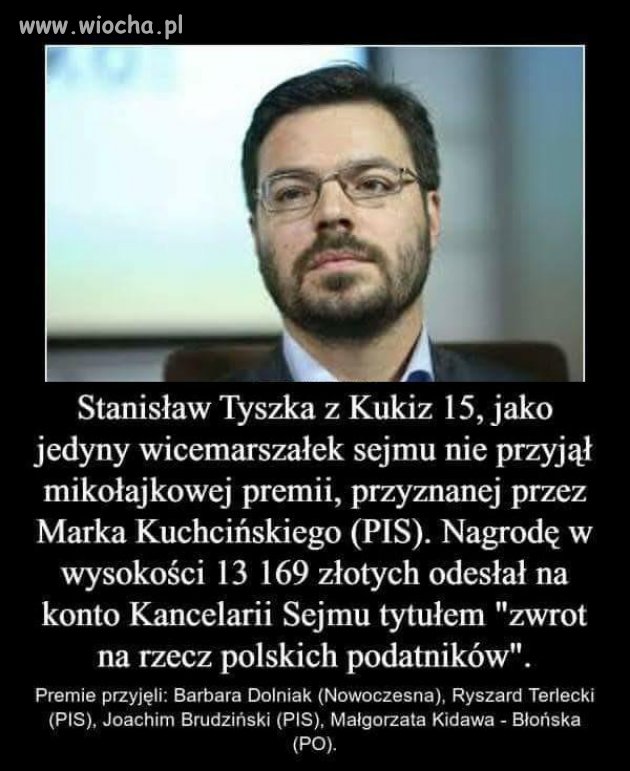 Jedyny uczciwy? A reszta brała jak leciało..