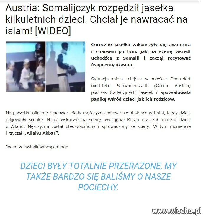 ''Refudżis łelkom''! Ubogacanie kulturowe!