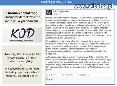 Opozycjonistka wobec samej siebie.